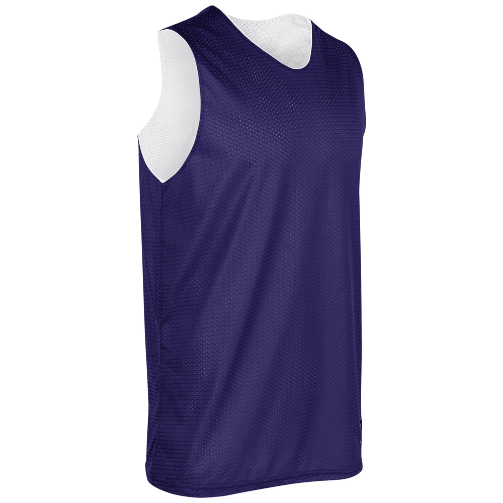 Adult Polyester Reversible Basketball Jersey with white