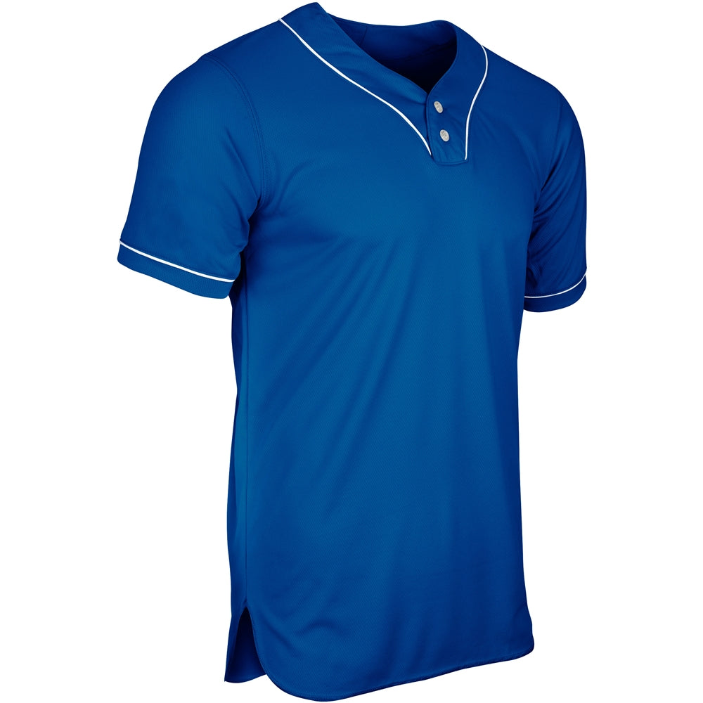 Mens HEATER 2-Bttn Piped Baseball Jersey