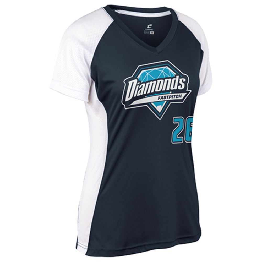 Womens Infinite V-Neck SS Jersey